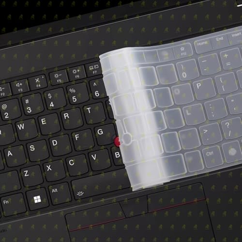 Image of RAYA Silicone Keyboard Cover for Lenovo Thinkpad E14 (Gen7) Thinkpad L14 (Gen6) Thinkpad T14 (Gen5 /Gen6) Thinkpad P14s (Gen5 /Gen6) Laptops [Will NOT FIT for Other Gen Model of Thinkpad] (Transparent)