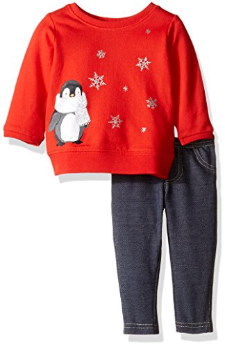 Ensemble 2 pièces pingouin en coton pour bébé fille 3 mois