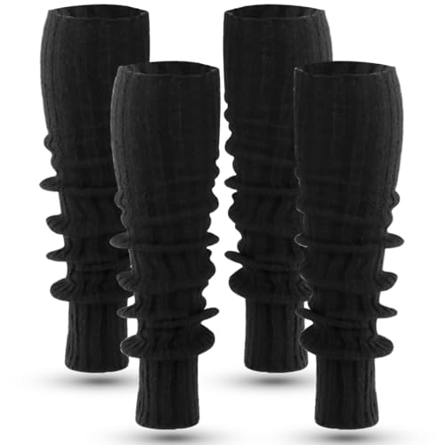 Image of 2 Pairs Extra Soft Knits Leg Warmer for Women Winter Fashion Toeless Dance Training Socks for Yoga, Ballet Dance
