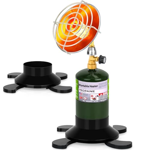 Portable Propane Heater for Camping Outdoor, Space Patio Garage Heater with Control Valve Cordless, Tent Heaters with Foldable Tank Holder for Winter Tent Hiking Ice Fishing Hunting