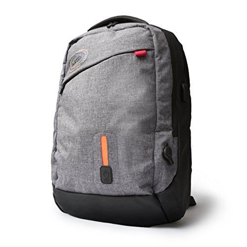 ARTIX Power Bank Water Resistant Backpack For Laptops and Smart Devices 7000mAh, Lightweight, Multipurpose, Fits Laptops Up To 15.6" (Dark Grey)2