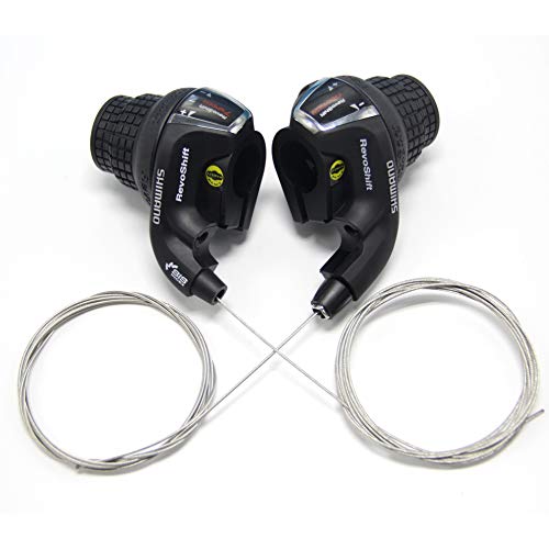 Paraout Cycling RevoShift 3x7 Speed Twist Shifter Combo with inner Shift Cable