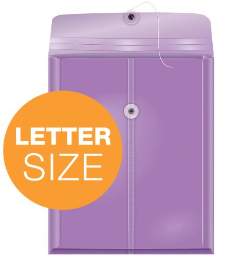 Globe-Weis/Pendaflex Globalfile Poly Top-Opening Envelopes, Letter Size, String Closure, 1-Inch Expansion, Assorted Colors, Box Of 12 (84170) #TOP2