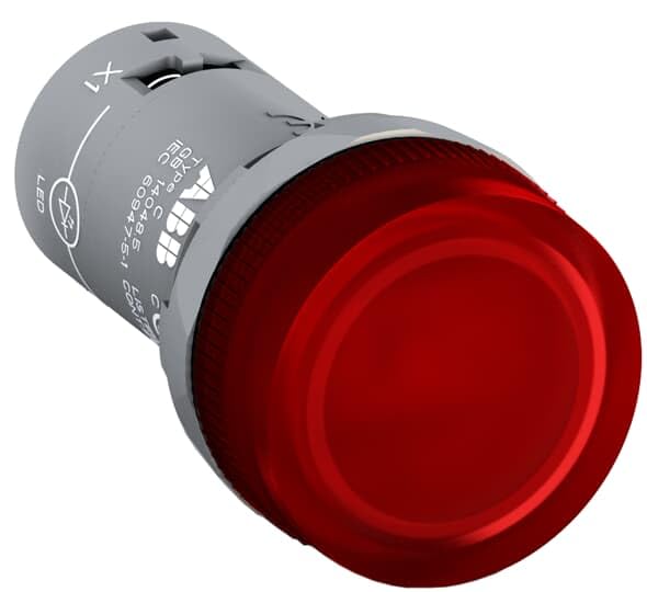 Piloto compacto rojo led 110-130v ac indicador luminoso para cuadros