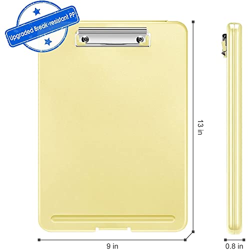 Image of oddpod Praise A4 Clip Pad /Clipboard with Storage Case for Paper and Document Storage 83002 (Yellow)