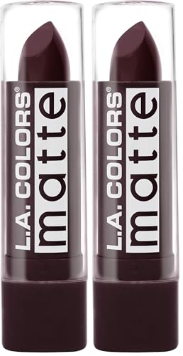 Image of L.A. COLORS Matte Lip Color, Maroon CML552 (Pack of 2)