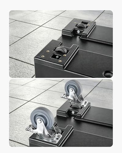 Image of VEVOR Caster Wheels, 5 Inch Heavy Duty Casters, Compatible with VEVOR Insulated Food Pan Carrier, Set of 4 (2 Swivel with Brake, 2 Rigid)