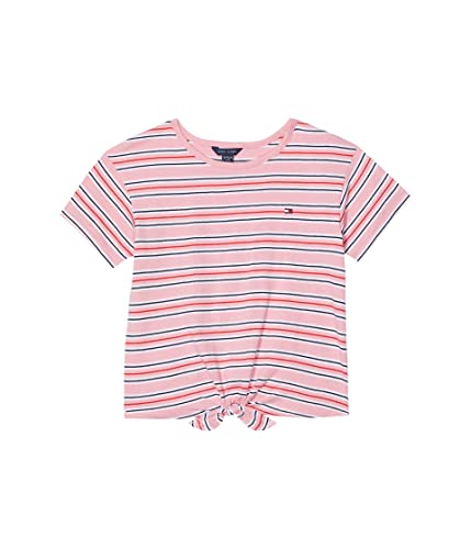 Tommy Hilfiger Girl's Tommy Stripe Tie Front Tee (Big Kids)