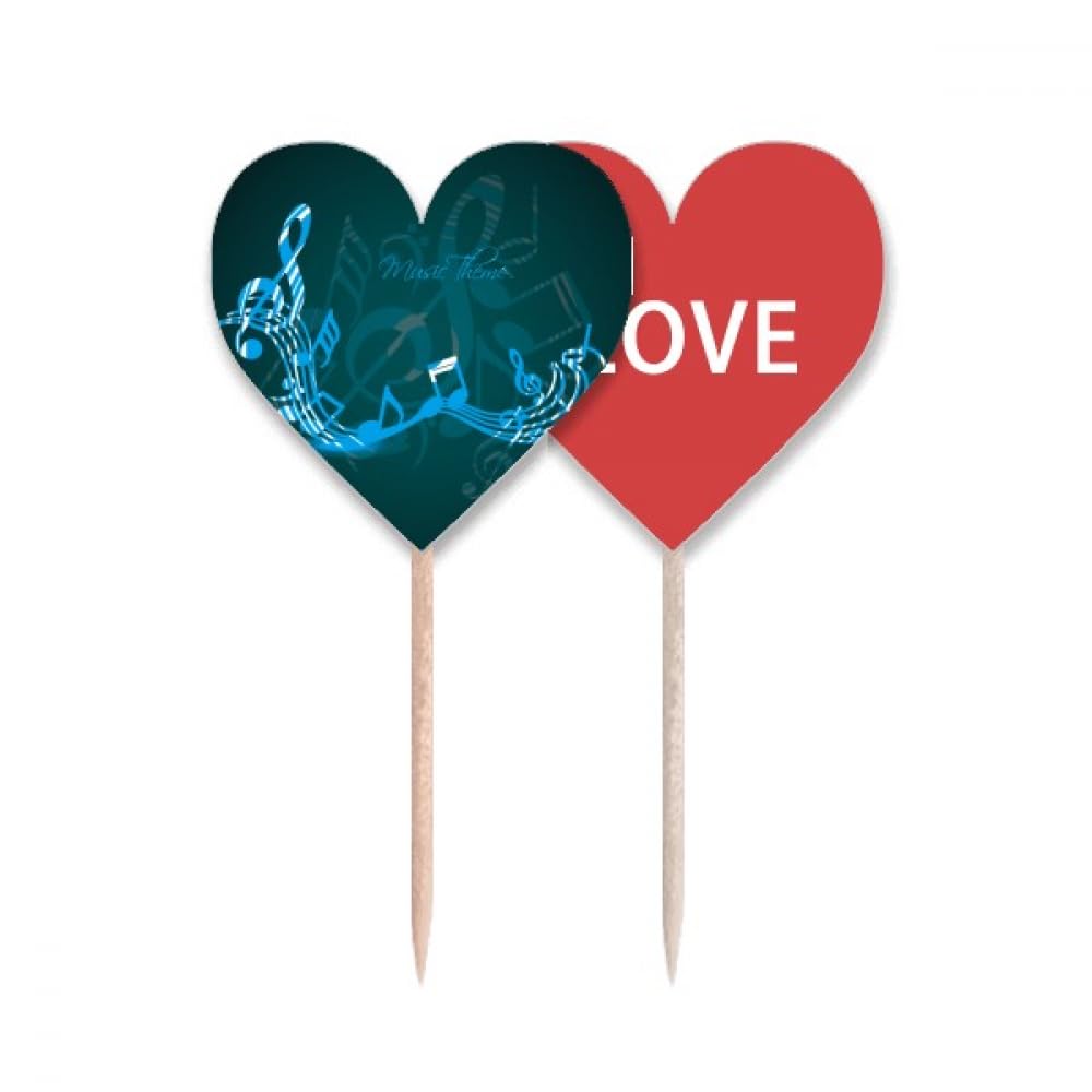 Cure-dents motif notes de musique bleu accessoire table buffet
