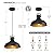 ALAISLYC Black Farmhouse Pendant Lights Matte Pendant Lighting for Kitchen Island Industrial Adjustable Height Vintage Dome Hanging Light Fixtures for Barn, Dining Room 3 Packs