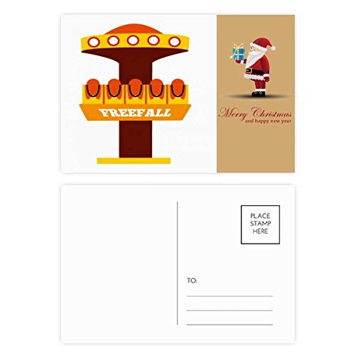 Cartes postales Père Noël lot de 20 illustrations colorées pour parcs d'attractions
