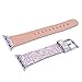 iiteeology Compatible with Apple Watch Band 38mm 40mm 42mm 44mm, Christmas Sparkly 3D Glitter Bling Leather iWatch Band for Apple Watch Series 4/3/2/1 Women Girls (Cream, 42mm)