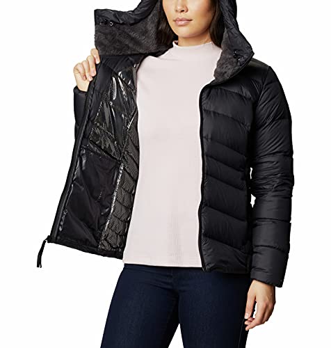 Columbia Women's Autumn Park Down Hooded Jacket, Black, Medium #TOP4