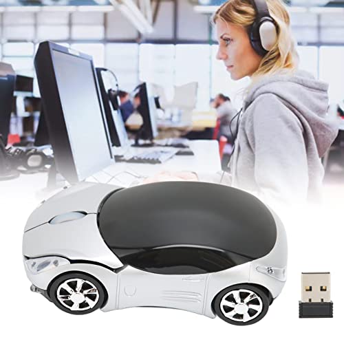 Image of Luqeeg 2.4GHz Car Mouse, 3D Sport Car Shape Ergonomic Optical with USB Receiver, 1600 DPI Computer Mouse for PC Laptop Computer