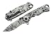 SZCO 4.5" Folding Pocket Knife with Skull Design, Stainless Steel Half-Serrated Blade, Aluminum Handle, Compact EDC Utility Knife with Belt Clip for Camping, Hiking & Everyday Carry