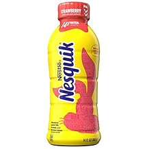 Nesquik Strawberry Milk، 14 Fl Oz Pack of 12