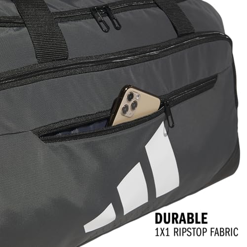 Image of adidas Defender 5 Duffel Bag for Sports, Gym and Travel, Team Dark Grey, OSFA