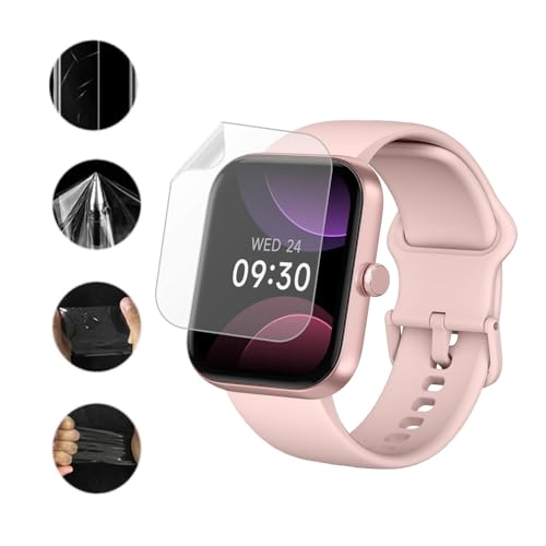 Frgnie Protector de pantalla compatible con reloj inteligente Blackview R30 Max de 1,91 pulgadas (6 unidades) flexible TPU compatible con reloj inteligente IOWODO de 1,91 pulgadas, funda protectora de - imagen 3