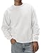 JMIERR Sweatshirt Herren Baumwolle Rundhals Hoodie Pullovers 2025 Winter Männer Langarm Sweatshirts Loose Fit Weiß M