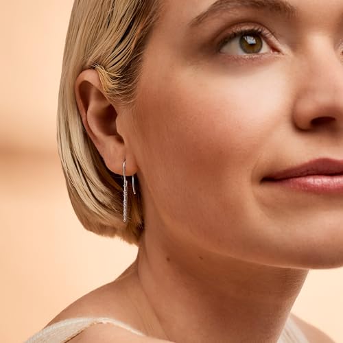 Pure Collection by Ross-Simons 0.10 ct. t.w. Diamond Linear Drop Earrings in Sterling Silver3