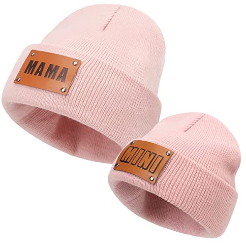 Parent-Child Beanie Hat,Mother & Baby Daughter/Son...