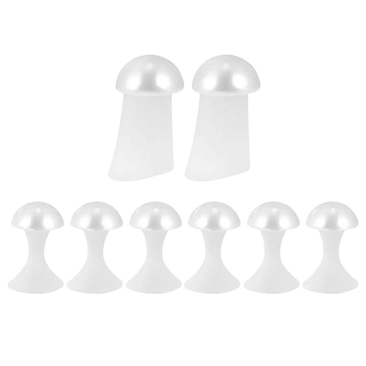 HAPINARY 8pcs Silicone Toe Separators for Pedicures Toe Spacers Women Bunion Nail Art Supplies