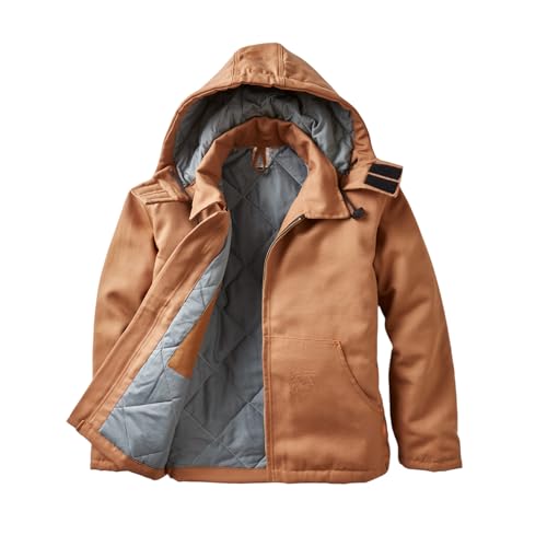 Image of Rasco FR Men's Duck Hooded Jacket, Designed in the USA, Removable Hood, Front Pouch Pockets, CAT 3, NFPA 2112