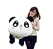YunNasi 70cm Rond Panda Peluche Jouet d'Enfant Coussin en Forme de Panda