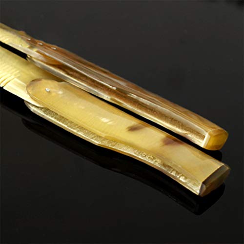 Minkissy Pocket Travel Size Comb Folding Comb Ox Horn Comb Hair And Beard Comb Portable Styling Comb Comb For Father Husband Boyfriend #TOP1