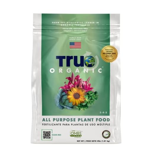 True Organic All Purpose Plant Food – Organic Fertilizer for Fruits, Vegetables, Flowers, and Herbs – 4lb Bag Covers 87 sq. ft.