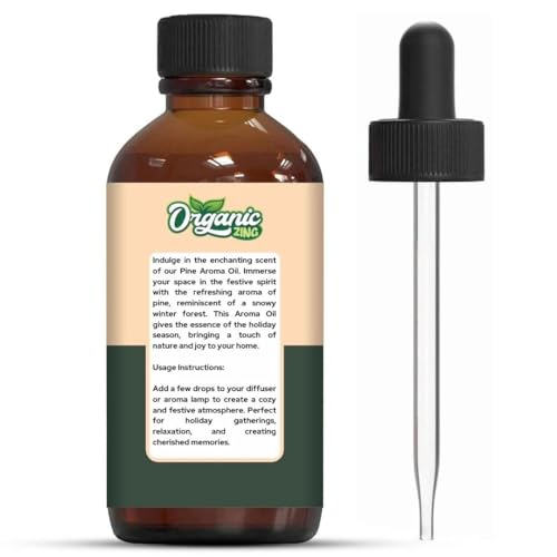 Image of Organic Zing Pine Oil 30 ml (1.01 fl oz) - Steam Distilled Fresh Woody Aromatic Oil for Diffusion Blends, Household Cleaning Formulations & Natural Fragrance