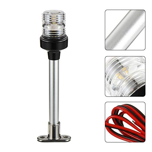 Mobestech Milha Náutica 2 Navegação Anchor Luz Durante Todo O 360 ° LED Branco 12-24V para Barco De