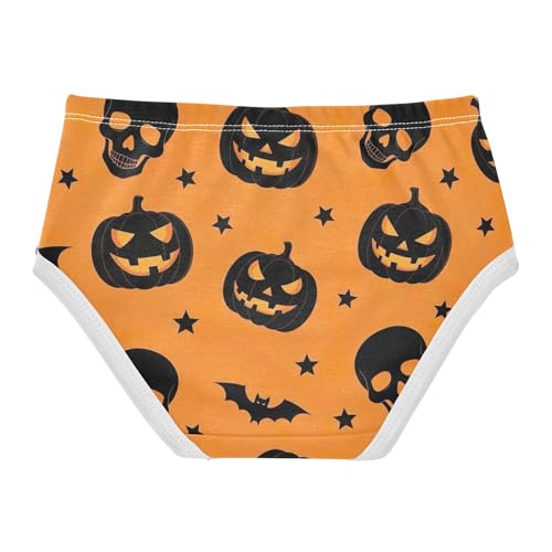 Cotton Toddlers Underwear Floral Halloween Pumpkin Lanterns Skulls Little Girl Panties Animals Underpants Briefs 2t2