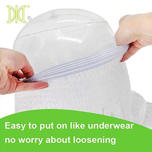 Newclears Incontinence Underwear For Women Men, Disposable Adult Diapers Absorbent Pull Ups Maximum Absorbency For Disability Postnatal Patient Bedridden Care, 10 Count/Pack (Large - 20 Count) #TOP6