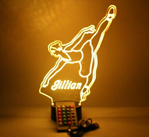 Lámpara de mesa personalizada LED multicolor con control remoto miniatura 3