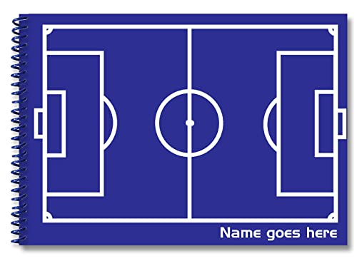Personalised A3 Scrapbook - Football (Dark Blue)