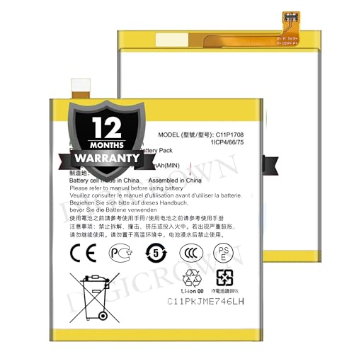 Image of Original C11P1708 Battery Compatible for Asus Zenfone 5 (ZE620KL, ZF620KL, X00QD, X00QDA) - (3300mAh) - 1 Year Warranty