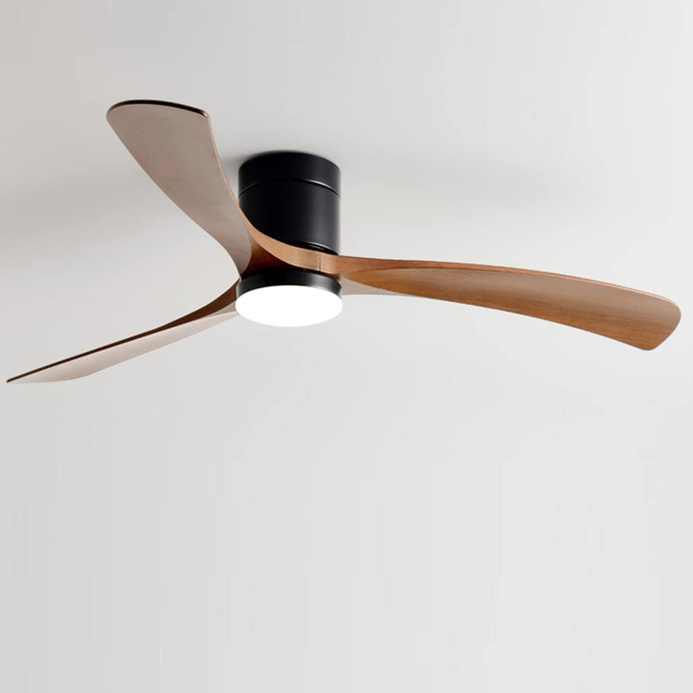 IBalody Nordic Indoor Big Ceiling Fan Light Bedroom Timing Ceiling Fans with Lights Remote 6 Speed Ceiling Fan for Living Room Dining Room 28W LED Ceiling Lights Fan Lighting