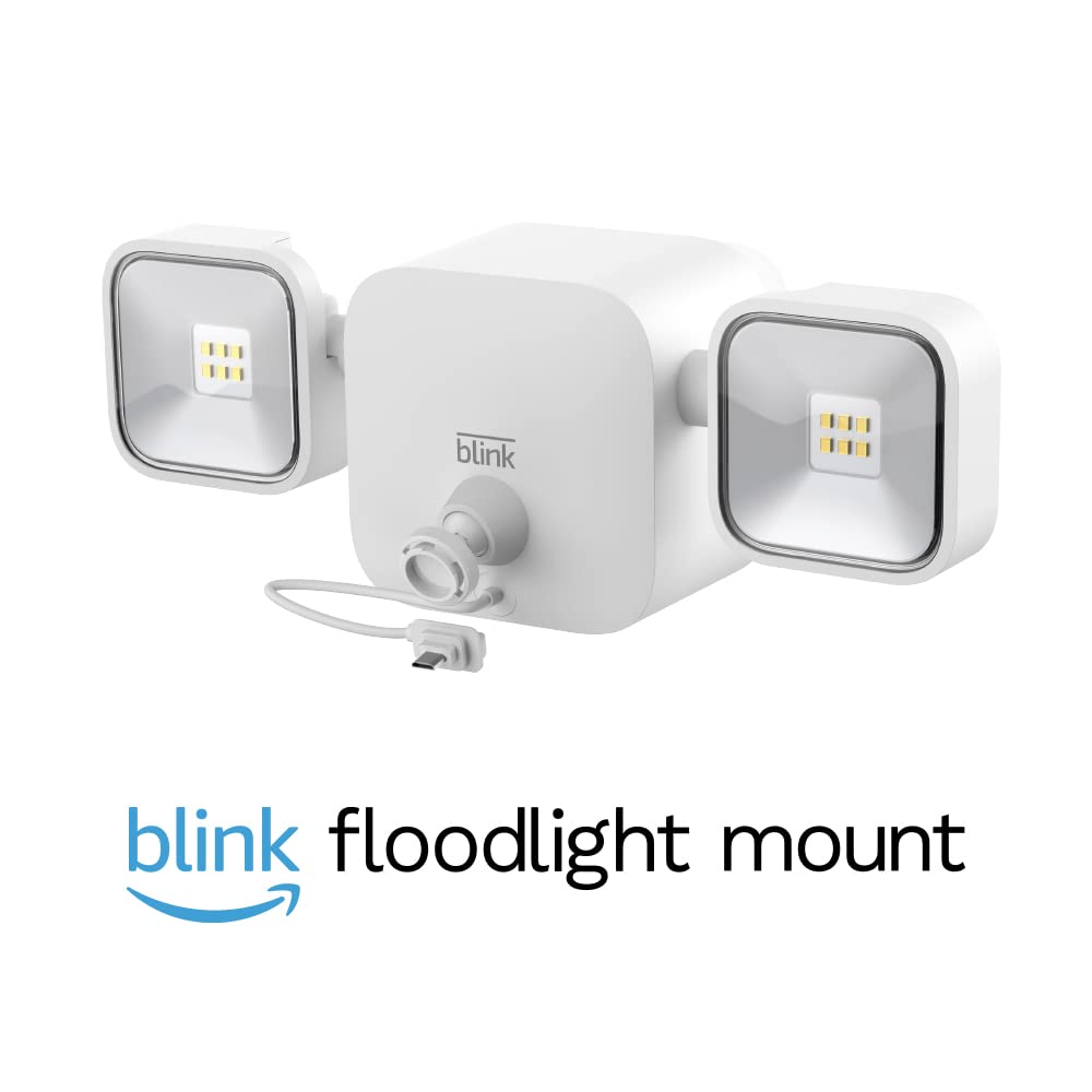Floodlight Mount Accessory for Blink Outdoor Camera 3rd Gen with 2-year battery life (White)