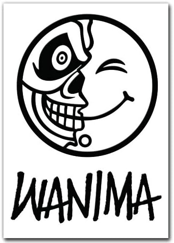 Amazon Co Jp 絵柄だけ残る ステッカー M Wanima 黒 037b 文房具 オフィス用品