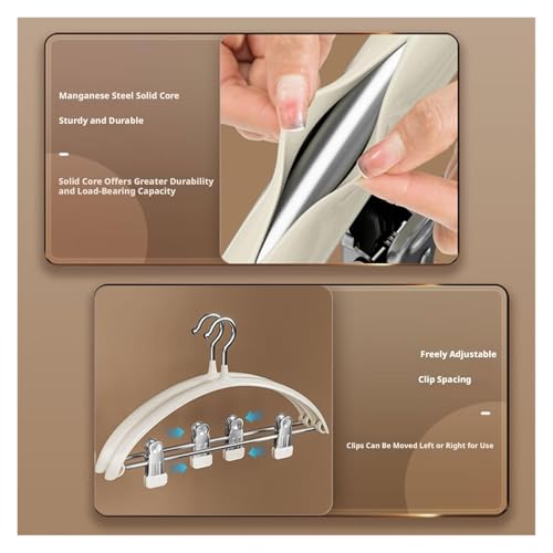 Cintre à double usage pour optimiser le rangement du dressing