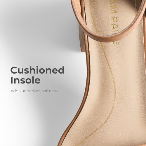 DREAM PAIRS DREAM PAIRS Womens Low-Chunk Low Heel Pump Sandal,Size 5.5,Nude/Pu,LOW-CHUNK