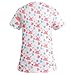 Scrub Tops for Women Short Sleeve Vneck Stretch Holiday Scrub Shirt Cute Animal Print Nursing Workwear with 2 Pockets