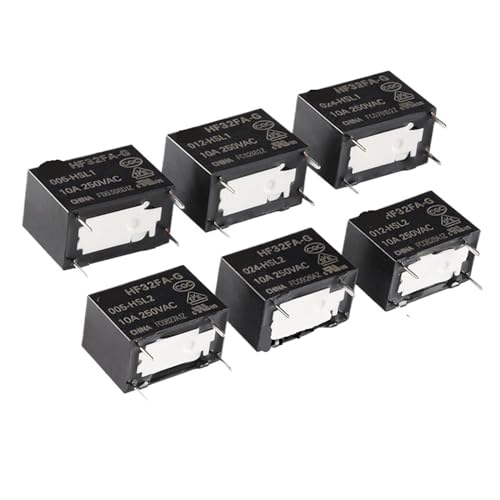 Relé de potencia HF32FA-G 012-HSL2 miniatura con aislamiento térmico y soportes de 10A