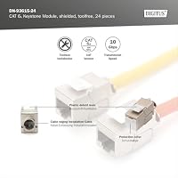 DIGITUS Keystone-Modul Cat 6A – 24 Stück – Geschirmt – 500 MHz 10Base-T – Ansicht 2