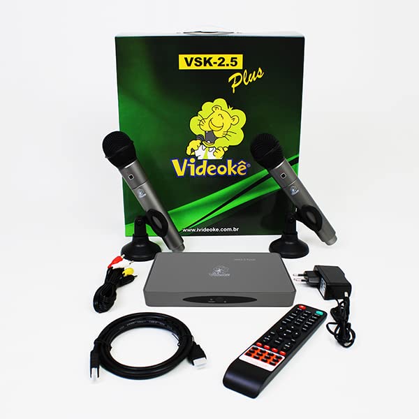 Aparelho Videokê Vsk 2.5 Plus Com 12.002 Canções Na Memória