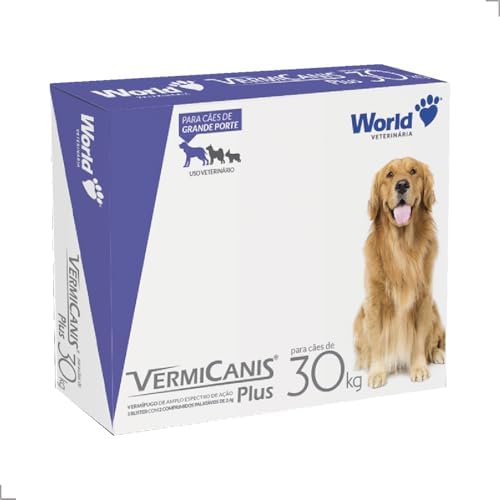 VermiCanis Plus, Vermífugo para Cães de Grande Porte até 30 kg, 2...
