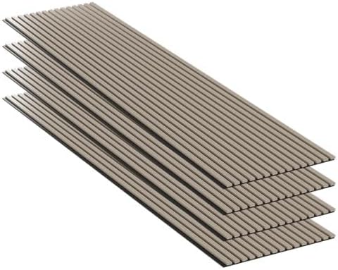 Walnut Wall Acoustic Panels – Set of 4 Decorative MDF Sla…