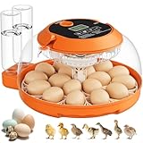 18 Egg Incubators for Hatching Eggs, Egg Incubator with Automatic Egg Turning and Humidity Control, Incubators for Hatching Chicken Ducks Quail Goose Pigeon