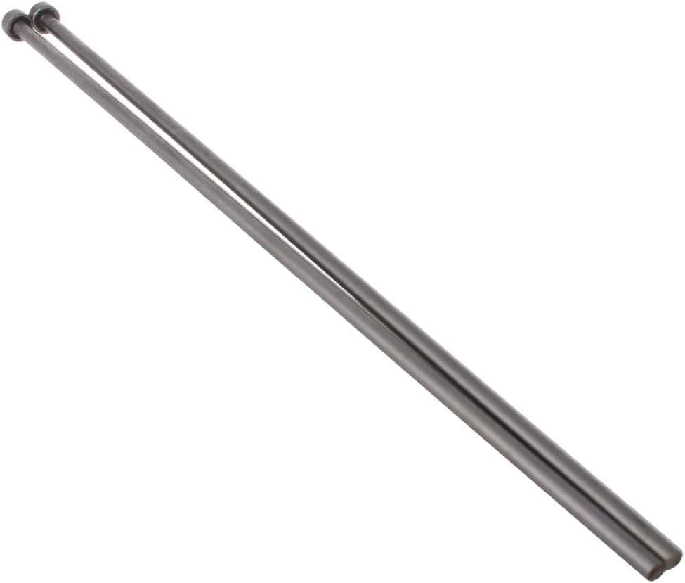 Bettomshin 3/16"Dia Round Tip Steel Straight Ejector Pin Punch 12 inch Long Silver Gray 2Pcs